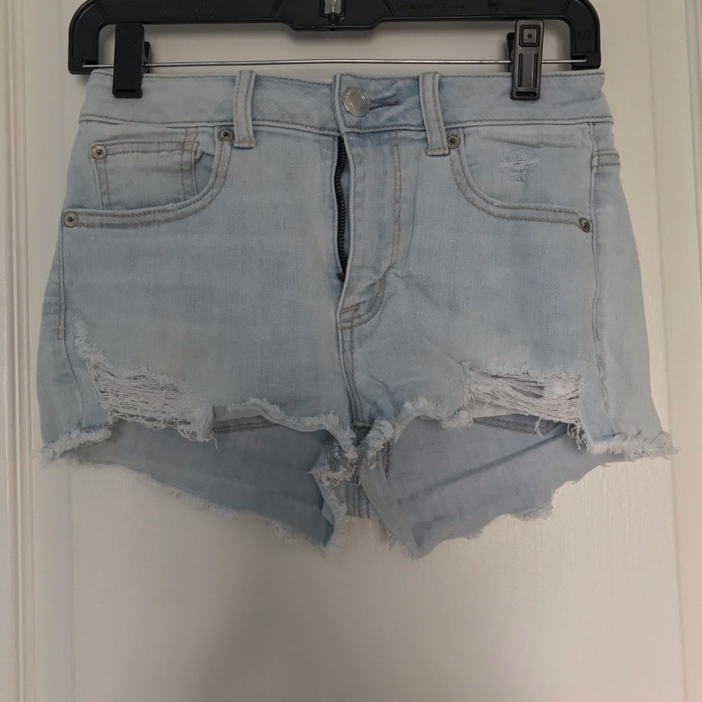American eagle denim short shorts